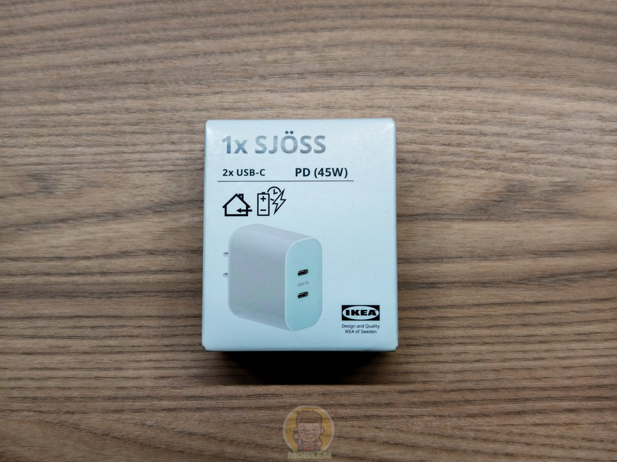 『開箱』IKEA SJÖSS 45W USB-C x2 充電器實測