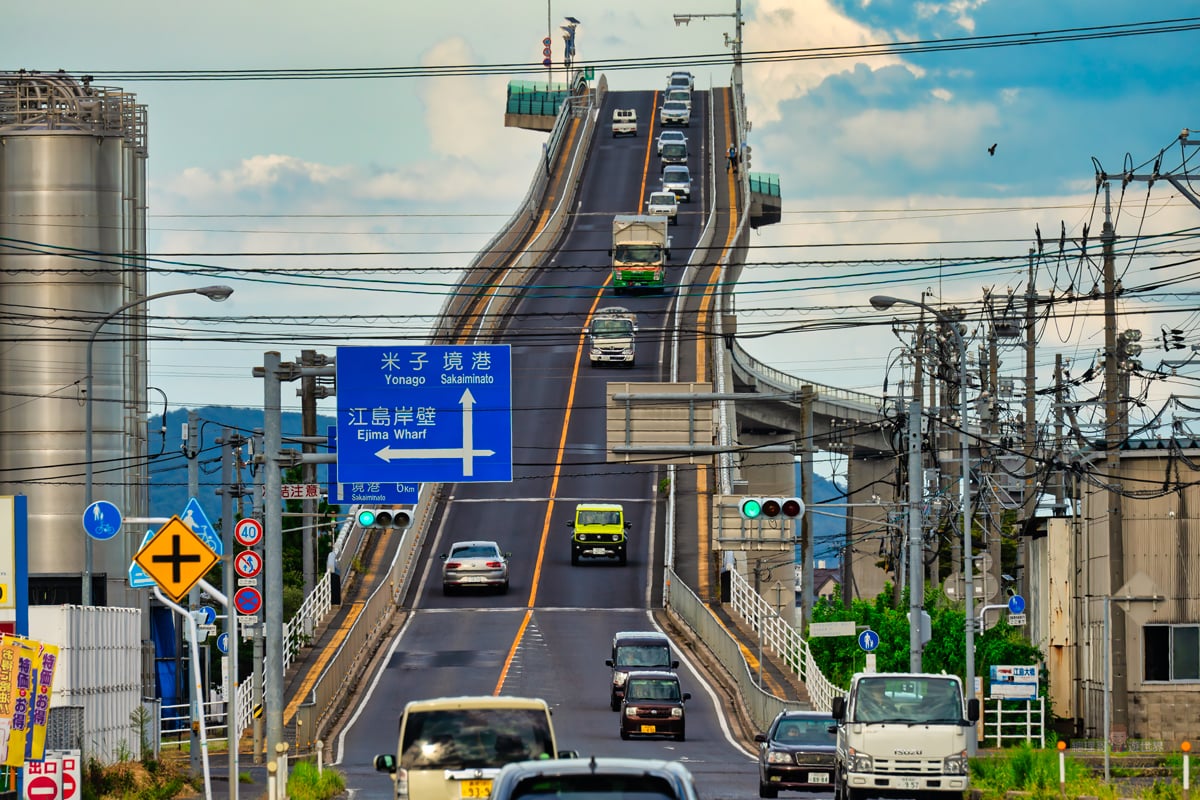 『鳥取自駕景點』日本最陡江島大橋攝影點拍攝攻略